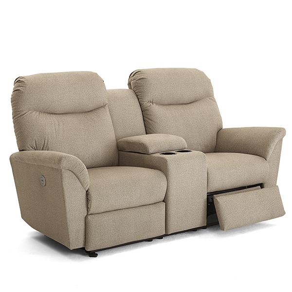 CAITLIN LOVESEAT POWER SPACE SAVER CONSOLE LOVESEAT- L420RQ4 - Dow Furniture (ME)