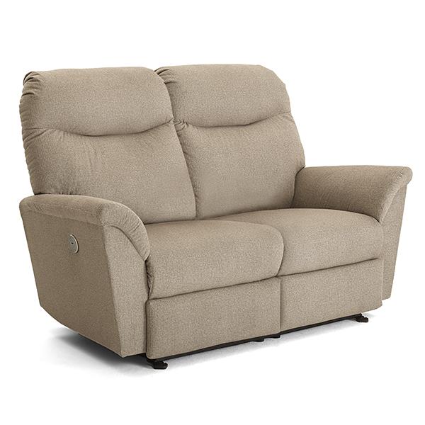 CAITLIN LOVESEAT LEATHER POWER HEAD TILT ROCKER CONSOLE LOVESEAT - L420CY7
