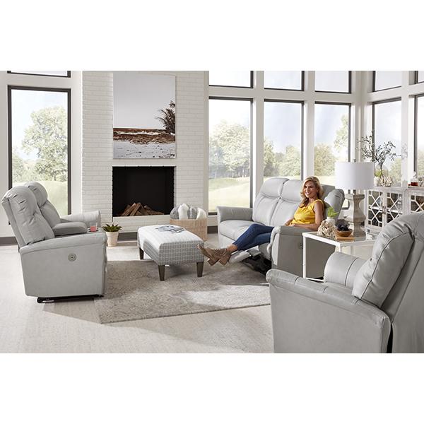 CAITLIN LOVESEAT LEATHER POWER HEAD TILT SPACE SAVER LOVESEAT - L420CZ4