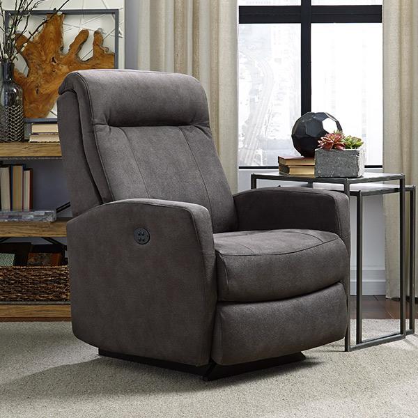 COSTILLA LEATHER POWER SWIVEL GLIDER RECLINER- 2AP35LV