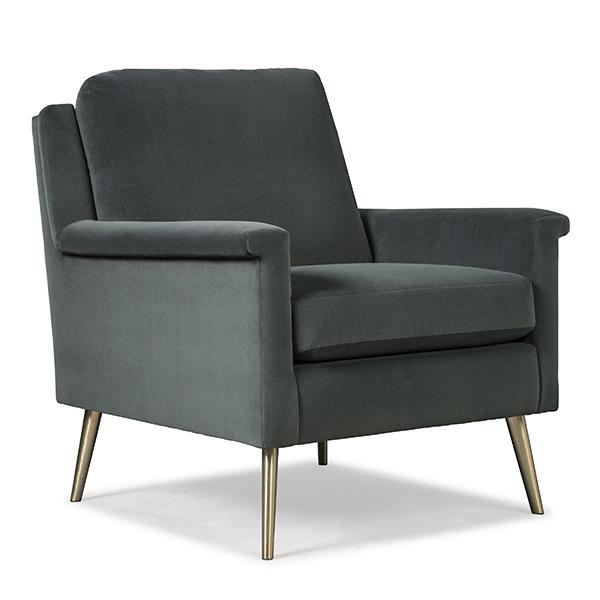 DACEY LEATHER CLUB CHAIR- C11RLU - Dow Furniture (ME)