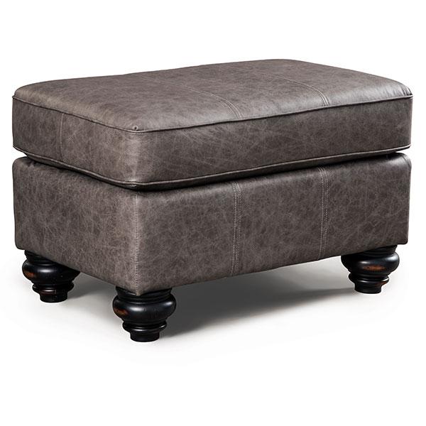 F64 LEATHER OTTOMAN- F64DWLU - Dow Furniture (ME)
