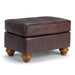 F64 LEATHER OTTOMAN- F64ELU - Dow Furniture (ME)