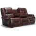 GENET COLLECTION LEATHER RECLINING SOFA W/ FOLD DOWN TABLE- S960CA4 - Dow Furniture (ME)