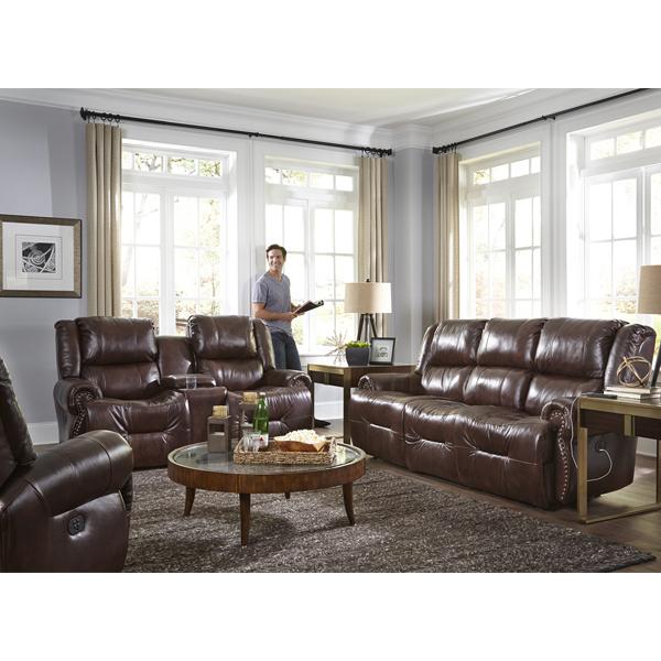 GENET COLLECTION RECLINING SOFA W/ FOLD DOWN TABLE- S960RA4 - Dow Furniture (ME)