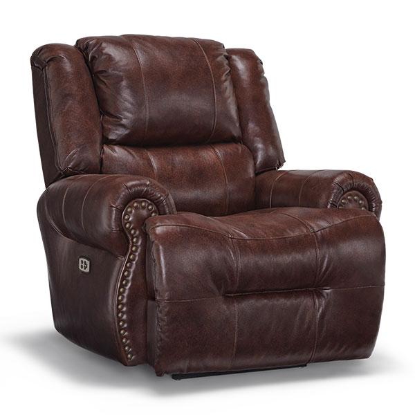 GENET LEATHER POWER SPACE SAVER RECLINER- 9NP64LU - Dow Furniture (ME)