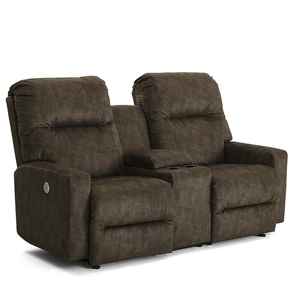 KENLEY LOVESEAT POWER ROCKING CONSOLE LOVESEAT- L510RQ7 - Dow Furniture (ME)