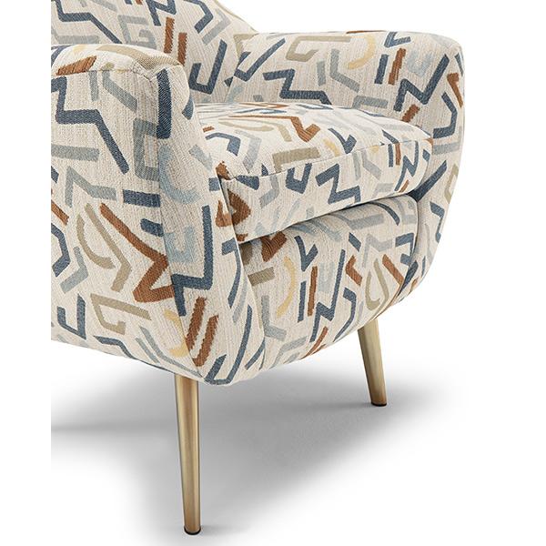 KISSLY ACCENT CHAIR- 4510BG - Dow Furniture (ME)