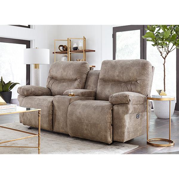 LEYA LOVESEAT POWER HEAD TILT ROCKER CONSOLE LOVESEAT - L670RY7 - Dow Furniture (ME)
