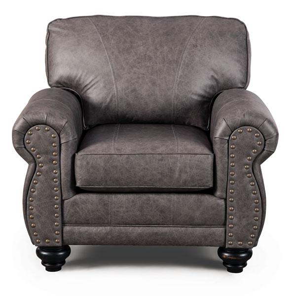 NOBLE LEATHER CLUB CHAIR- C64RLU - Dow Furniture (ME)