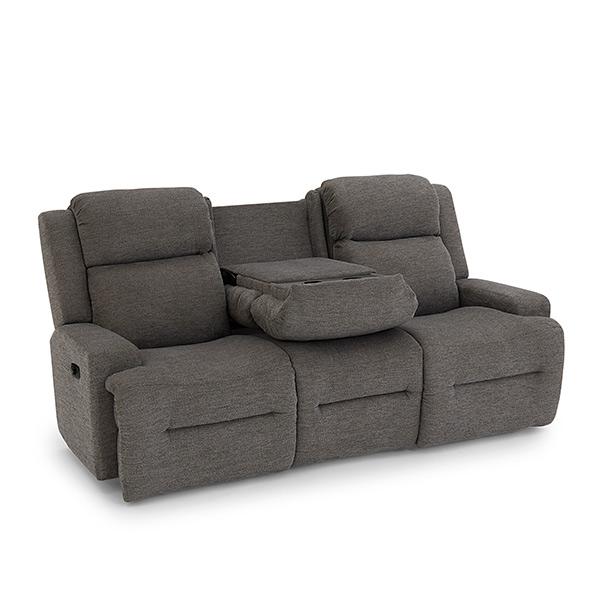 O'NEIL COLLECTION POWER RECLINING SOFA W/ FOLD DOWN TABLE- S920RP4