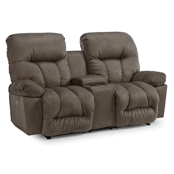 RETREAT LOVESEAT POWER ROCKING CONSOLE LOVESEAT- L800RQ7 - Dow Furniture (ME)