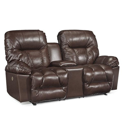 RETREAT LOVESEAT LEATHER POWER ROCKING CONSOLE LOVESEAT- L800CQ7 - Dow Furniture (ME)