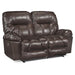 RETREAT LOVESEAT LEATHER SPACE SAVER CONSOLE LOVESEAT- L800CC4 - Dow Furniture (ME)