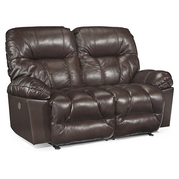 RETREAT LOVESEAT POWER ROCKING CONSOLE LOVESEAT- L800RQ7 - Dow Furniture (ME)