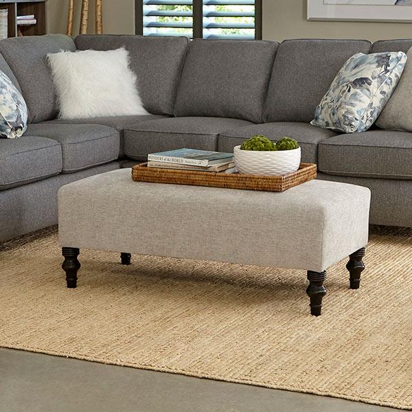 RYKER BENCH OTTOMAN W/2 PILLOWS- 9930R2P