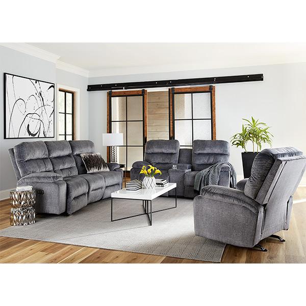 RYSON LOVESEAT POWER HEAD TILT ROCKER CONSOLE LOVESEAT - L850RY7 - Dow Furniture (ME)