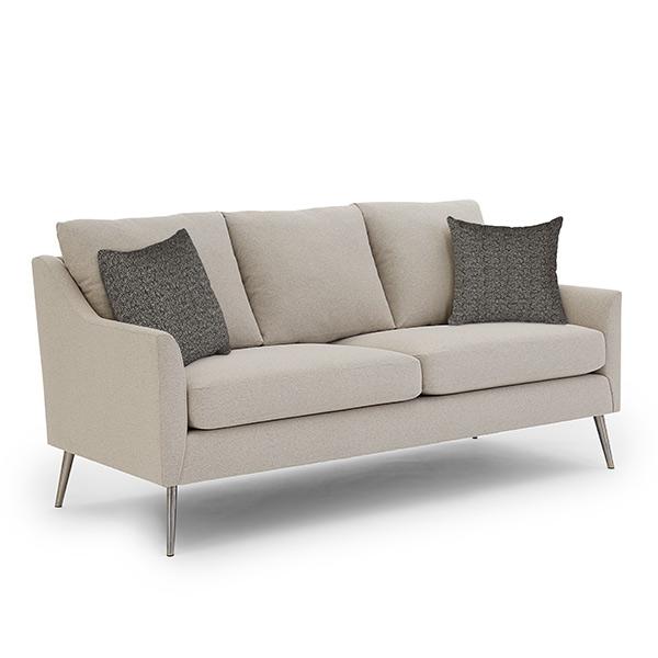 SMITTEN COLLECTION STATIONARY SOFA W/2 PILLOWS- S30BN - Dow Furniture (ME)