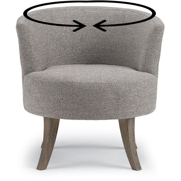 STEFFEN SWIVEL CHAIR- 1018E - Dow Furniture (ME)