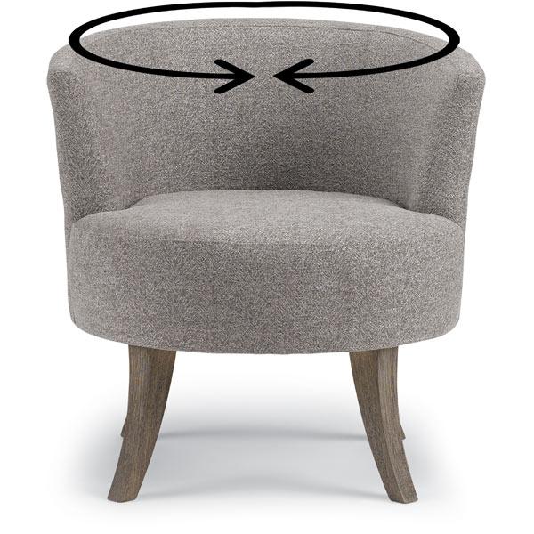 STEFFEN SWIVEL CHAIR- 1018E