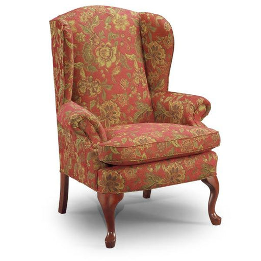 SYLVIA QUEEN ANNE WING CHAIR- 0710R - Dow Furniture (ME)