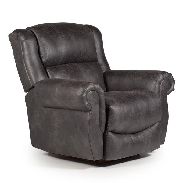 TERRILL LEATHER SWIVEL GLIDER RECLINER- 8N75LU - Dow Furniture (ME)