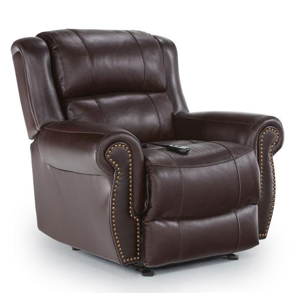 TERRILL LEATHER POWER SWIVEL GLIDER RECLINER- 8NP75LU - Dow Furniture (ME)