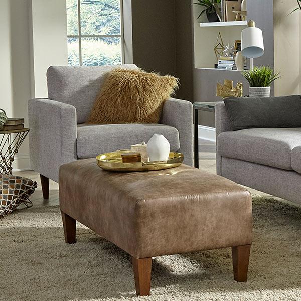 TRAFTON LEATHER CLUB CHAIR- C10RLU - Dow Furniture (ME)