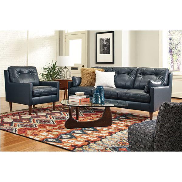 TREVIN COLLECTION STATIONARY SOFA W/2 PILLOWS- S38BG - Dow Furniture (ME)