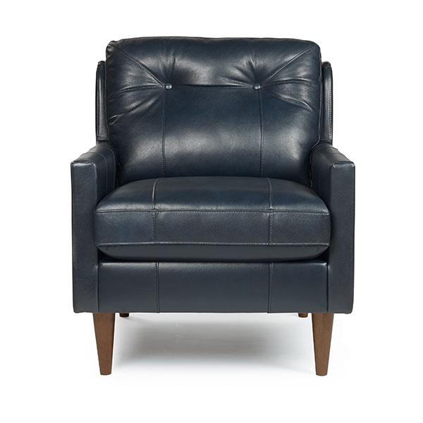 TREVIN LEATHER CLUB CHAIR- C38ELU - Dow Furniture (ME)