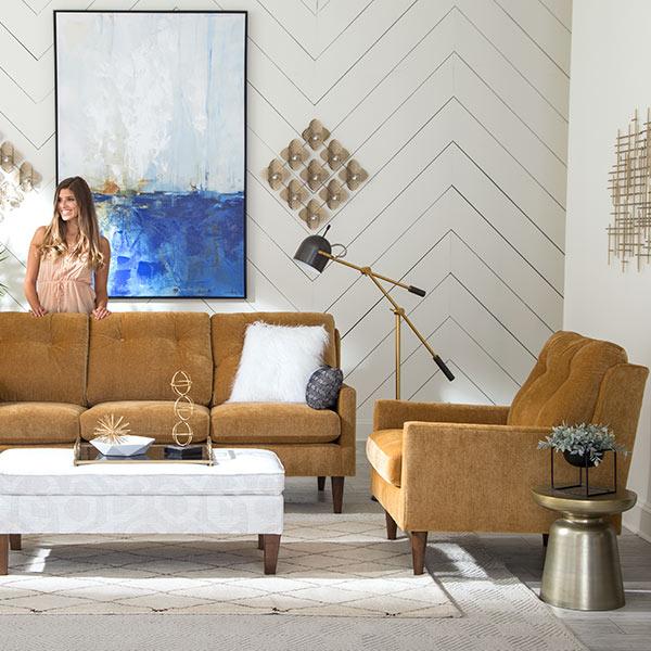 TREVIN LEATHER CLUB CHAIR- C38ELU - Dow Furniture (ME)