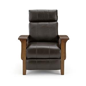 TUSCAN LEATHER HIGH LEG RECLINER - 2L20DPLU - Dow Furniture (ME)