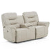UNITY LOVESEAT LEATHER SPACE SAVER CONSOLE LOVESEAT- L730CC4 - Dow Furniture (ME)