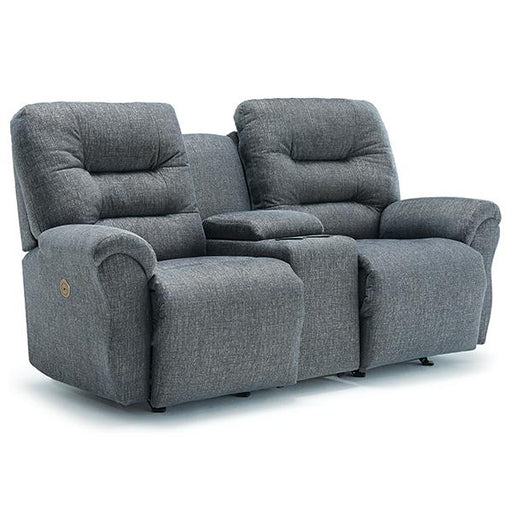 UNITY LOVESEAT LEATHER SPACE SAVER CONSOLE LOVESEAT- L730CC4 - Dow Furniture (ME)