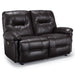 ZAYNAH LOVESEAT LEATHER SPACE SAVER LOVESEAT- L501CA4 - Dow Furniture (ME)