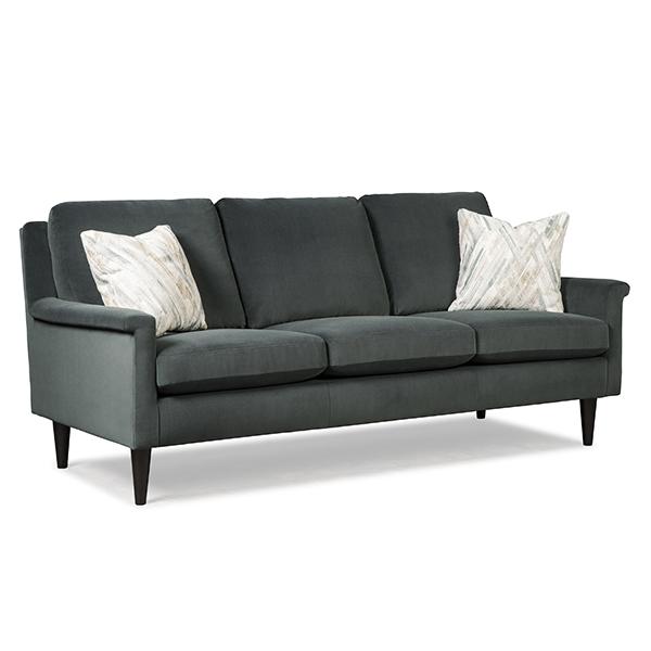 DACEY COLLECTION LEATHER STATIONARY SOFA- S11DWLU - Dow Furniture (ME)