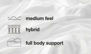 Chime 10 Inch Hybrid 10 Inch Mattress and Pillow - Dow Furniture (ME)