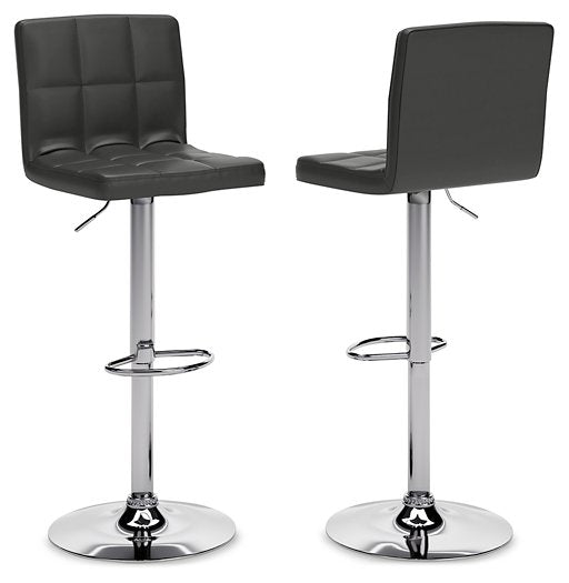 Bellatier Adjustable Height Bar Stool - Dow Furniture (ME)
