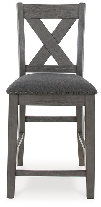 Caitbrook Counter Height Dining Table and Bar Stools (Set of 7) - Dow Furniture (ME)