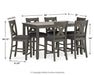 Caitbrook Counter Height Dining Table and Bar Stools (Set of 7) - Dow Furniture (ME)