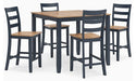 Gesthaven Counter Height Dining Table and 4 Barstools (Set of 5) - Dow Furniture (ME)