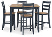 Gesthaven Counter Height Dining Table and 4 Barstools (Set of 5) - Dow Furniture (ME)