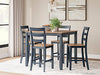 Gesthaven Counter Height Dining Table and 4 Barstools (Set of 5) - Dow Furniture (ME)