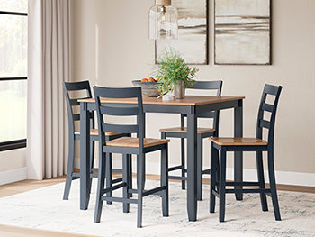 Gesthaven Counter Height Dining Table and 4 Barstools (Set of 5) - Dow Furniture (ME)