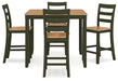 Gesthaven Counter Height Dining Table and 4 Barstools (Set of 5) - Dow Furniture (ME)