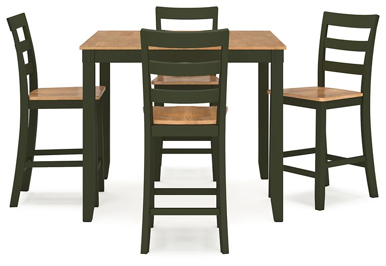 Gesthaven Counter Height Dining Table and 4 Barstools (Set of 5) - Dow Furniture (ME)