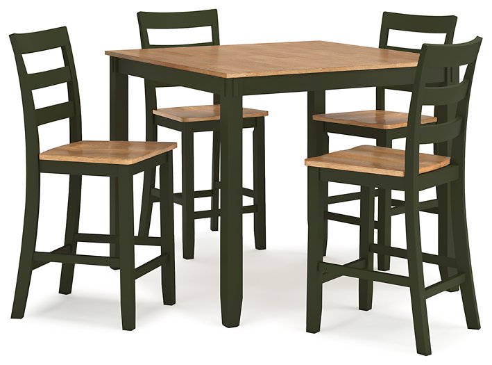 Gesthaven Counter Height Dining Table and 4 Barstools (Set of 5) - Dow Furniture (ME)