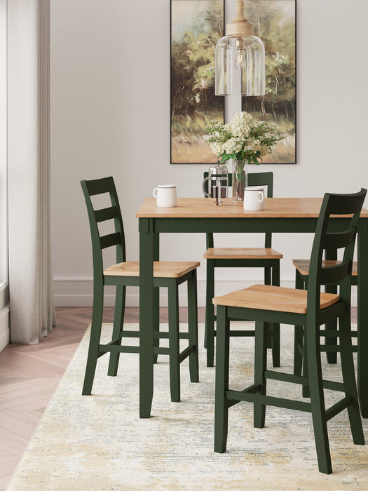 Gesthaven Counter Height Dining Table and 4 Barstools (Set of 5) - Dow Furniture (ME)
