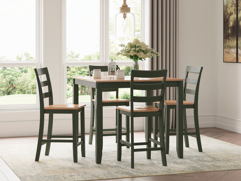 Gesthaven Counter Height Dining Table and 4 Barstools (Set of 5) - Dow Furniture (ME)