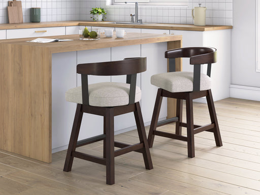 Haddigan Counter Height Barstool (Set of 2) - Dow Furniture (ME)